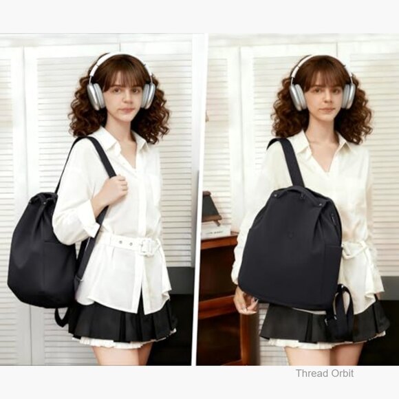 Mini Nylon Women\'s Backpack Lightweight Travel Daypack with 8 Pockets main image 6